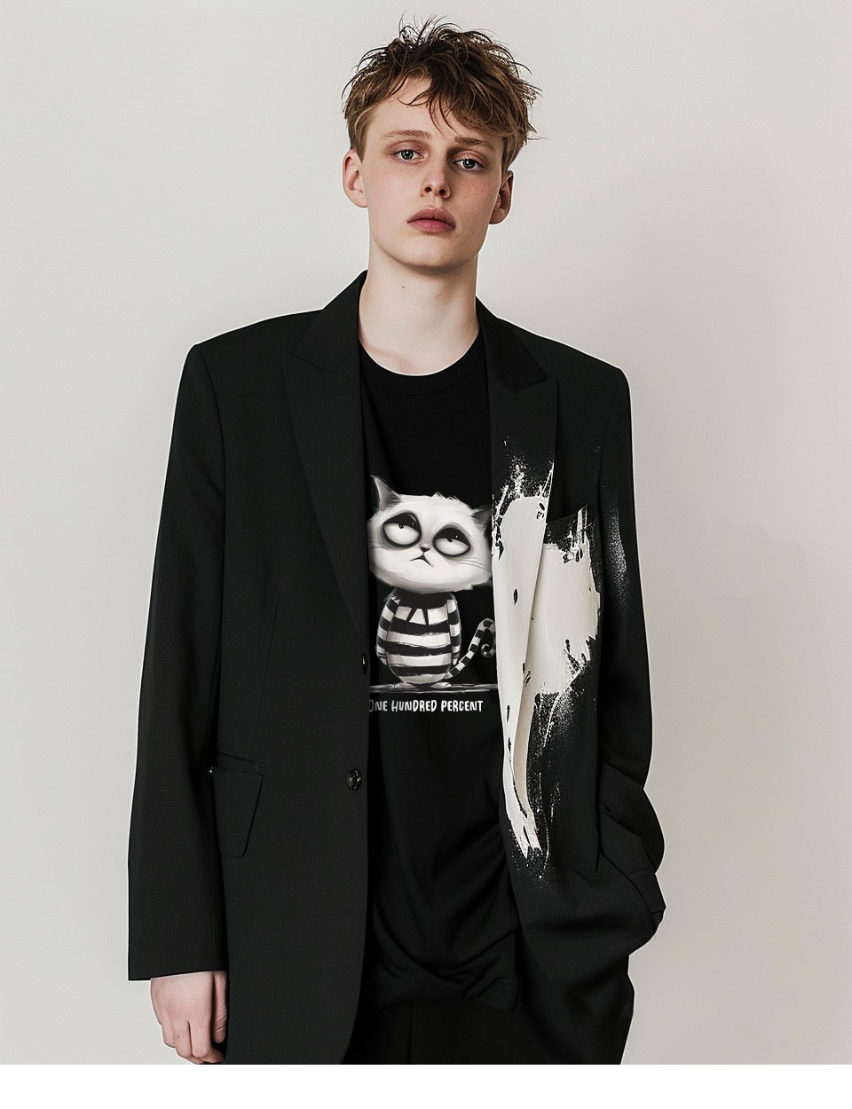 MUSINSA | OHP OHP x HARMONIA Catsley semi-over short sleeve